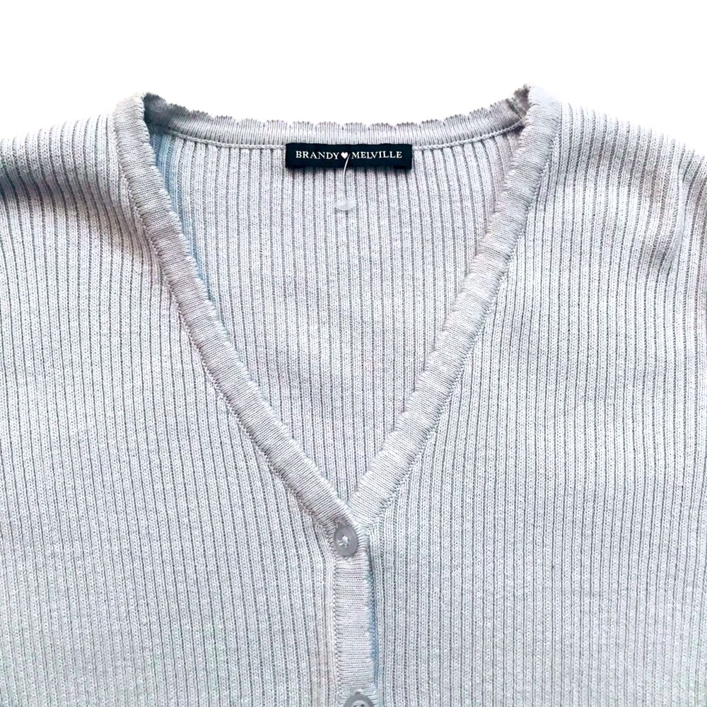 brandy melville light blue shannon cardigan - Picture 2 of 4